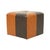 Vintage Square Pouf in Brown Patchwork, 1960s For Sale - Image 4 of 12