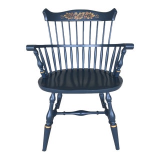 L. Hitchcock New London Harvest Arm Chair 9 (Rare Color) For Sale