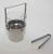 Late 20th Century Vintage Postmodern Inox and Glass Ice Bucket For Sale - Image 5 of 10