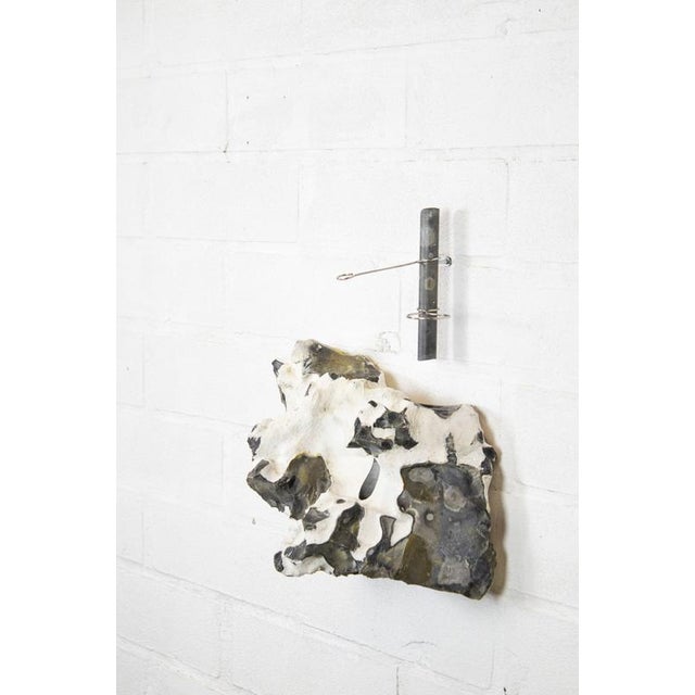 Contemporary Flintstone Silex Curved Wall Mounted Flower Vessel by Studio Do For Sale - Image 3 of 5