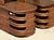 Mid 20th Century Vintage Coastal Paul Frankl Stacked Rattan Side Tables - a Pair For Sale - Image 12 of 12