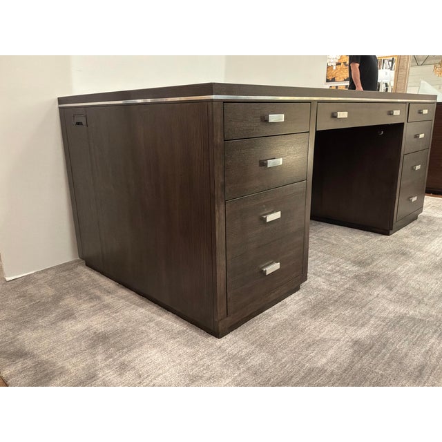 Brown Hooker Furniture Modern Executive Desk For Sale - Image 8 of 18