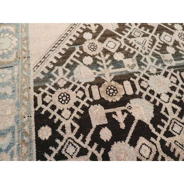 Rustic Galerie Shabab Collection Mid-20th Century Persian Malayer Throw Rug For Sale - Image 3 of 6