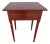 A Pennsylvania Turned Leg Red Wash Painted 1 Drawer Side Table, Circa 1840’s For Sale