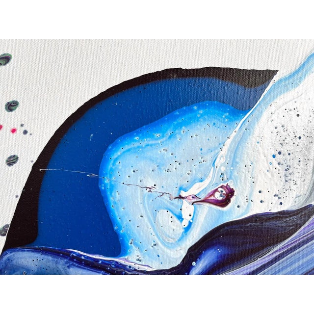 Contemporary Abstract Acrylic on Canvas Painting "A Different Place" by Nikolaos Schizas For Sale - Image 4 of 6