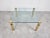 Hollywood Regency Brass and Glass Coffee Table, 1970s For Sale - Image 3 of 9