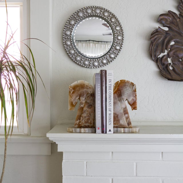 Set of Art Deco Style Trojan Horse Onyx Bookends For Sale - Image 11 of 15