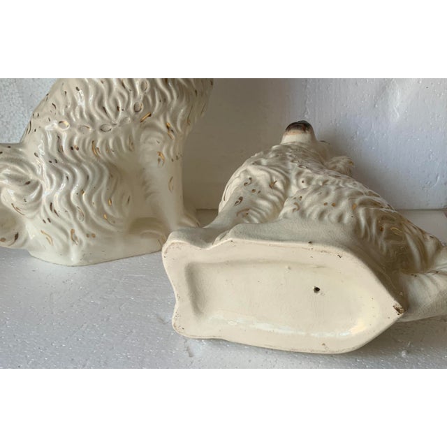 Staffordshire Antique 19th Century Extra Large Staffordshire Dogs For Sale - Image 4 of 7