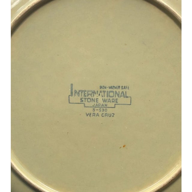 Midcentury Vera Cruz International Stoneware Dinner Plates S/3 For Sale - Image 4 of 6
