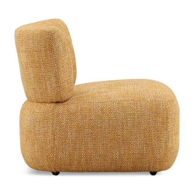 Contemporary Modern Ochre Contour Lounge Chair For Sale - Image 3 of 6