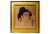 Mid-Century Asian Portrait with Yellow Matte For Sale