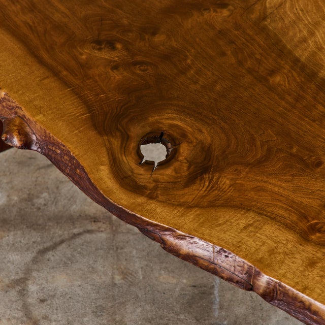 George Nakashima English Walnut Conoid Coffee Table For Sale - Image 11 of 12