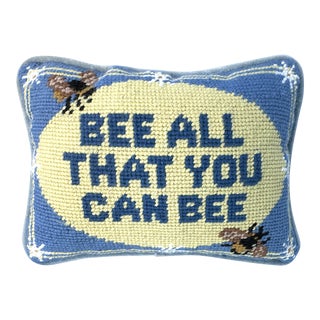 Needlepoint Mini Decor Pillow For Sale