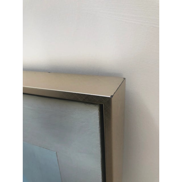 Contemporary Geometric Abstract Painting Framed For Sale - Image 10 of 13