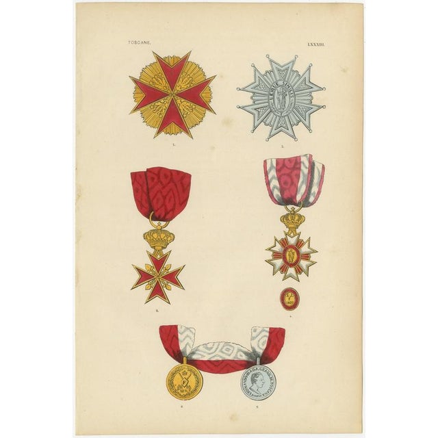 Plate LXXXIII Orders of Tuscany, Saint Stephen and Saint Joseph, 1844 ...
