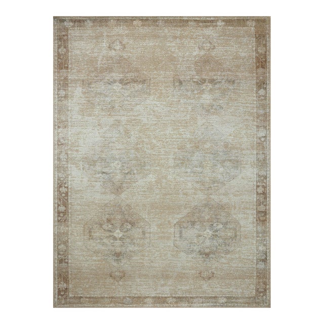 Amber Lewis x Loloi Cambria Mist / Natural 10'-0" x 14'-0" Area Rug For Sale