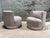 Textile Pair of "Mala" Style Swivel Chairs, After Franco Fraschini, 1970 For Sale - Image 7 of 12