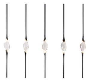 Black + Gold Il Pezzo 12 Long Pendant by Il Pezzo Mancante