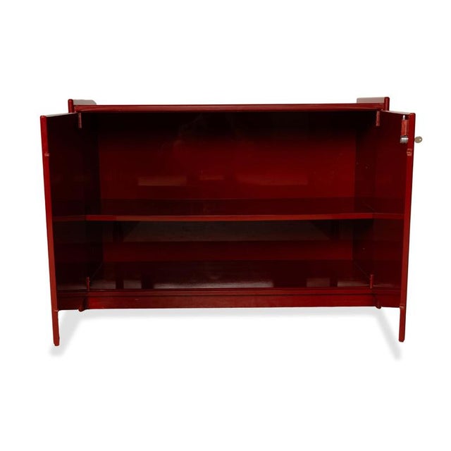 Olinto Wooden Sideboard in Red from B&b Italia / C&b Italia For Sale - Image 4 of 14