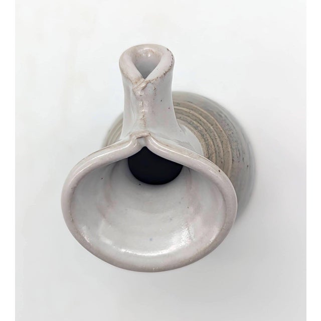 1980s Doe Ridge Studio Glazed Stoneware Bud Vase For Sale - Image 12 of 14
