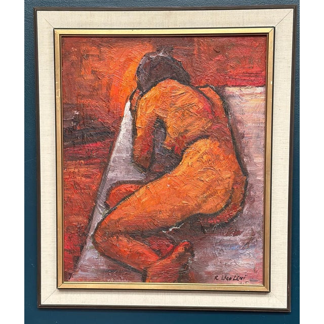 Renzo Ugolini, Nude Reclined Woman, 1950s, Oil Painting on Canvas, Framed For Sale - Image 18 of 18