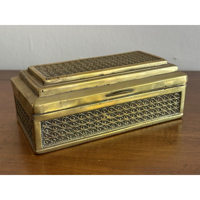 Antique Brass Betel Box - Decorative Box For Sale - Image 9 of 9