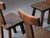 Vintage Brutalist Handcrafted Chestnut Chairs, France, 1970, Set of 6 For Sale - Image 16 of 18