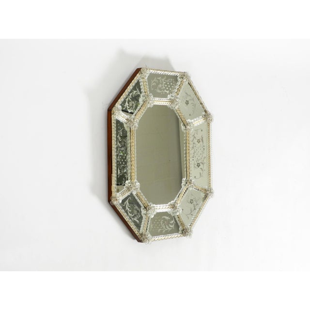 Mid-Century Modern Italian Wall Mirror with Murano Glass Frame, 1950s For Sale - Image 4 of 18