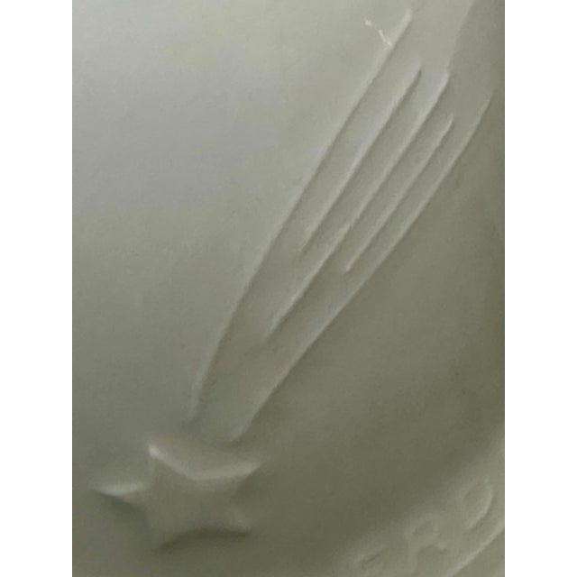 1970s Vintage 1972 Porcelain Peace on Earth Angel Bell With Shooting Star For Sale - Image 5 of 7