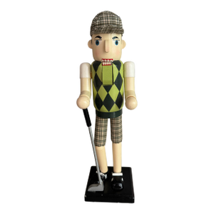 Golfer Nutcracker Figurine