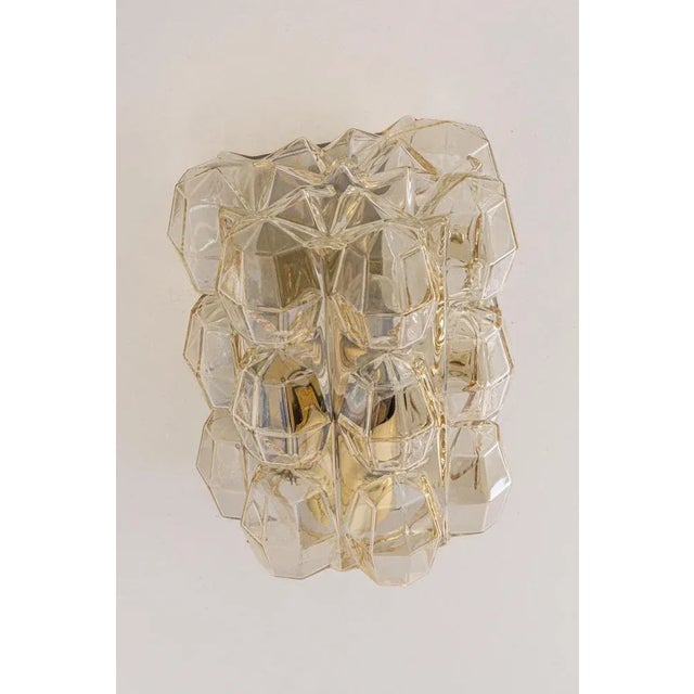 1960s Large Amber Bubble Glass Sconce by Helena Tynell for Limburg, Germany For Sale - Image 5 of 12