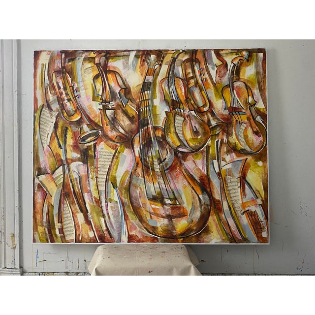 This is a painting from "Musical Series" that I paint while living in Miami. This Series is closed .