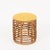 1960s Rattan and Wicker Round Pouf Stool attributed to Tito Agnoli, Italy, 1960s For Sale - Image 5 of 12