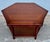 Traditional Hexagonal Wooden Coffee Table With Woven Cane Lower Tier For Sale - Image 3 of 11