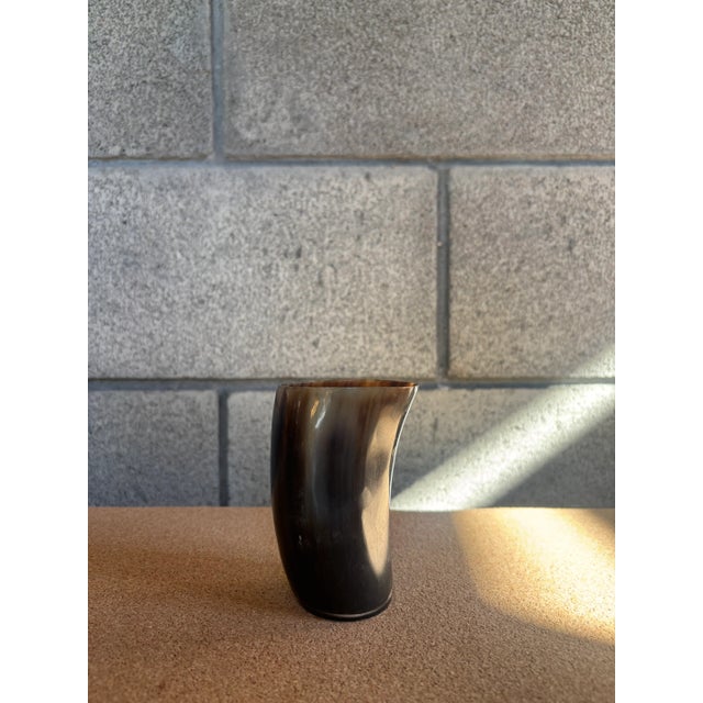 Bone Set of 7 Collection of Horn Cups For Sale - Image 7 of 9