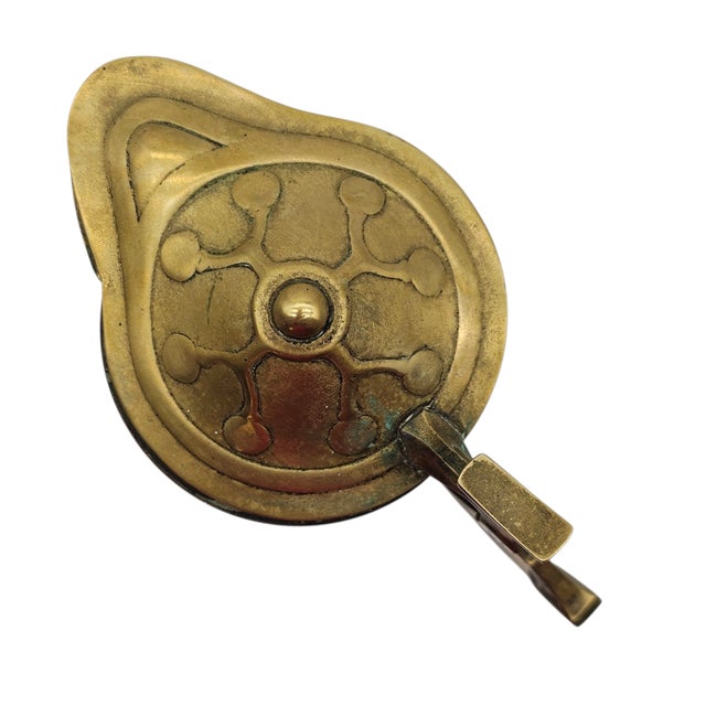 Art Nouveau Jugendstil Copper and Brass Lidded Tankard or Flagon, 13” For Sale - Image 11 of 12