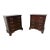 Vintage Henkel Harris 2007 Mahogany Bachelor Chest Nightstands - Set of 2 For Sale