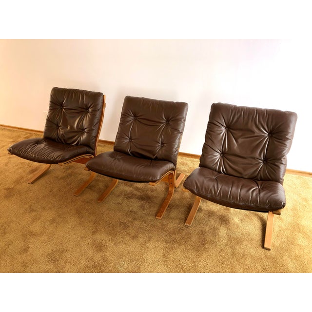 Mid-Century Modern 1980s Siesta Chairs by Westnofa - Set of 3 For Sale - Image 3 of 12
