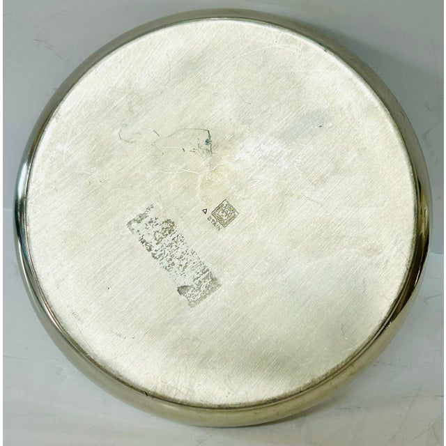 French French Etains Du Manoir Chrome Decanter For Sale - Image 3 of 4