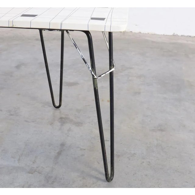 Metal Model T2 Tangram Side Table by Willy Van Der Meeren for Tubax, 1954 For Sale - Image 7 of 15