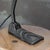 Vintage Petrol Green Enamel Banker's Table Lamp from Erpe, Belgium For Sale - Image 6 of 7
