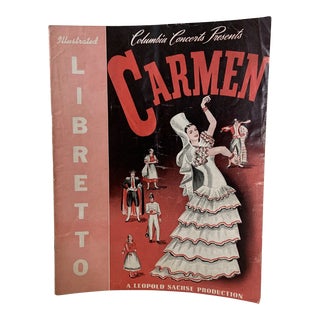 Vintage 1940s Carmen Opera Libretto For Sale