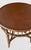 Brown Vintage Ethan Allen Large Chinese Chippendale Round Glass Wicker Top Side Tables- a Pair For Sale - Image 8 of 8