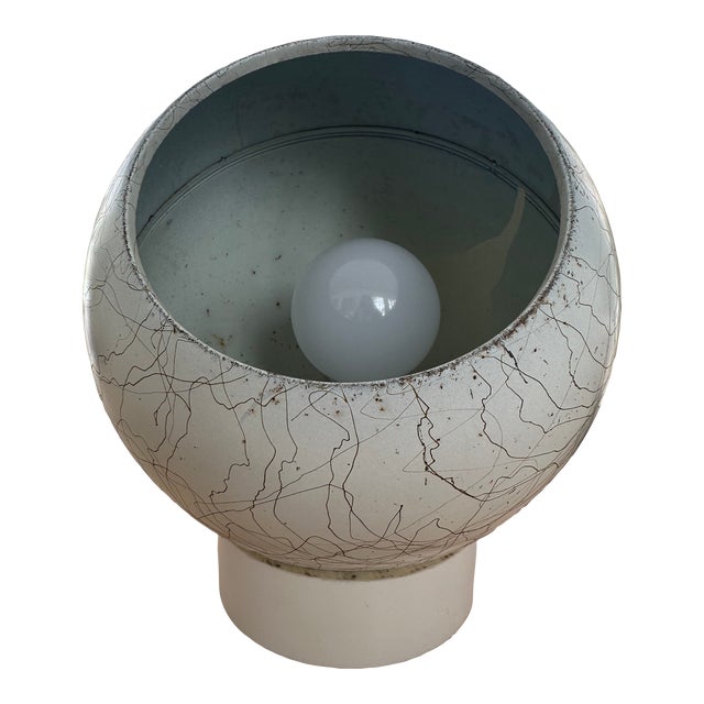 Mid 20th Century Afco Style Spotlight Atomic Dome Globe Eyeball Table Lamp For Sale