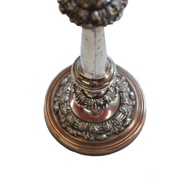 Sheffield 19th Century Georgian Sheffield Silverplate Candlesticks- a Pair For Sale - Image 4 of 13
