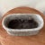 Vintage Concrete Petite Outdoor Oval Planter W/Sculptural Detail and Garland Swag