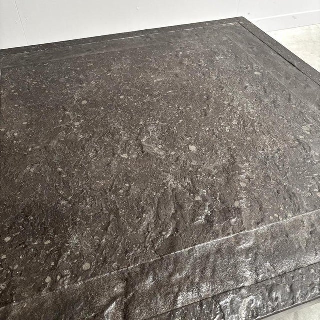 Stone and Steel Coffee Table by Draenert, 1970s For Sale - Image 10 of 12