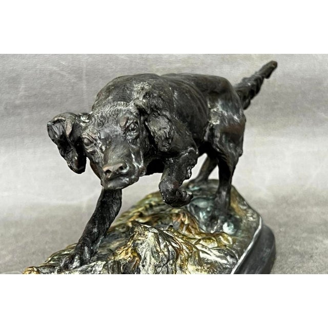 After Pierre Jules Mene, Setter Dog, Bronze Sculpture For Sale - Image 9 of 11