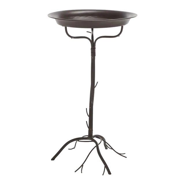 Nigel Bird Bath - Rustic Brown For Sale