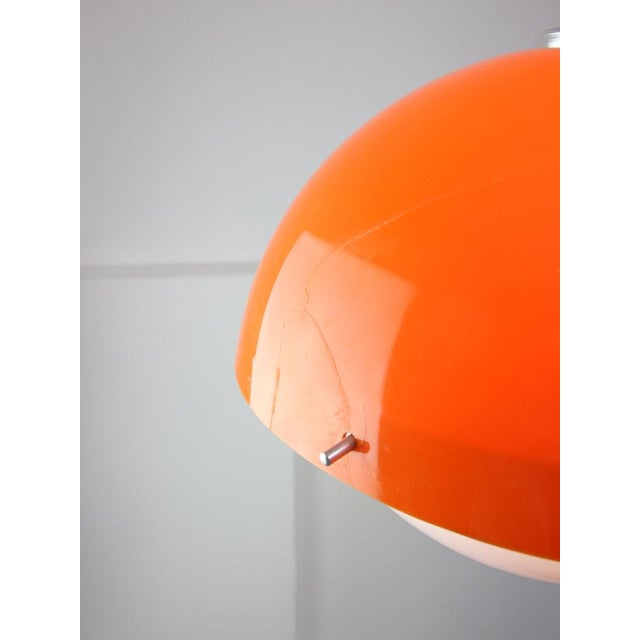 Space Age Italian Orange Acrylic Glass Pendant Lamp, 1970s For Sale - Image 14 of 18